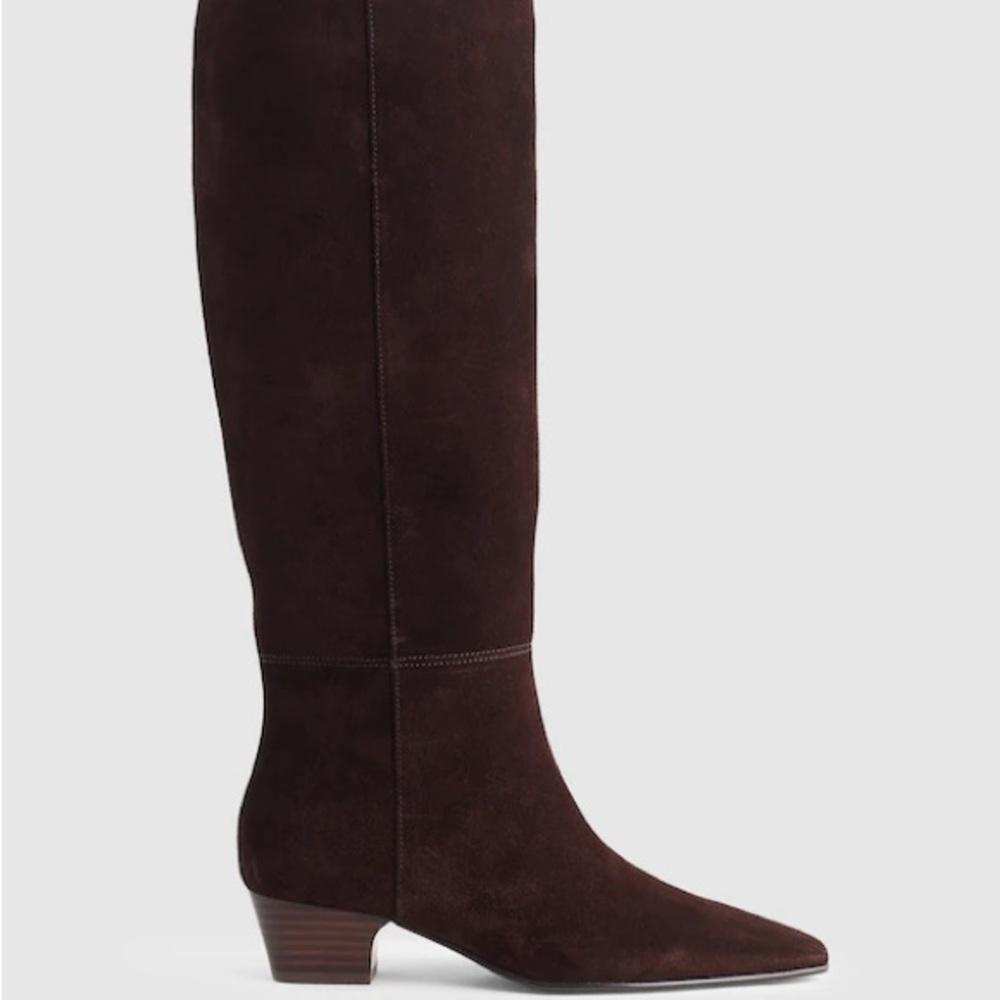 Madewell The Lexie Tall Boot with Extended Calf in Suede NX608